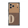 プレミアムスクエアケース with MagSafe［ オリジナル - initial two tone - D brown ］