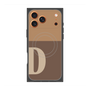 プレミアムスクエアケース with MagSafe［ オリジナル - initial two tone - D brown ］
