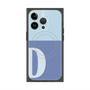 プレミアムスクエアケース with MagSafe［ オリジナル - initial two tone - D blue ］