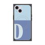 プレミアムスクエアケース with MagSafe［ オリジナル - initial two tone - D blue ］