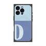 プレミアムスクエアケース with MagSafe［ オリジナル - initial two tone - D blue ］