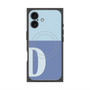 プレミアムスクエアケース with MagSafe［ オリジナル - initial two tone - D blue ］