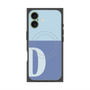 プレミアムスクエアケース with MagSafe［ オリジナル - initial two tone - D blue ］