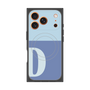 プレミアムスクエアケース with MagSafe［ オリジナル - initial two tone - D blue ］