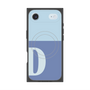 プレミアムスクエアケース with MagSafe［ オリジナル - initial two tone - D blue ］