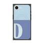 プレミアムスクエアケース with MagSafe［ オリジナル - initial two tone - D blue ］
