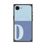 プレミアムスクエアケース with MagSafe［ オリジナル - initial two tone - D blue ］