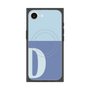 プレミアムスクエアケース with MagSafe［ オリジナル - initial two tone - D blue ］
