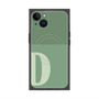 プレミアムスクエアケース with MagSafe［ オリジナル - initial two tone - D green ］