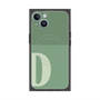 プレミアムスクエアケース with MagSafe［ オリジナル - initial two tone - D green ］