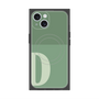 プレミアムスクエアケース with MagSafe［ オリジナル - initial two tone - D green ］