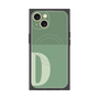 プレミアムスクエアケース with MagSafe［ オリジナル - initial two tone - D green ］