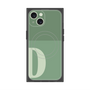 プレミアムスクエアケース with MagSafe［ オリジナル - initial two tone - D green ］