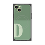 プレミアムスクエアケース with MagSafe［ オリジナル - initial two tone - D green ］