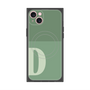 プレミアムスクエアケース with MagSafe［ オリジナル - initial two tone - D green ］