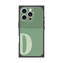 プレミアムスクエアケース with MagSafe［ オリジナル - initial two tone - D green ］