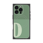 プレミアムスクエアケース with MagSafe［ オリジナル - initial two tone - D green ］