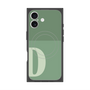 プレミアムスクエアケース with MagSafe［ オリジナル - initial two tone - D green ］