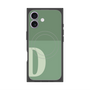 プレミアムスクエアケース with MagSafe［ オリジナル - initial two tone - D green ］