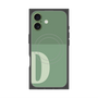 プレミアムスクエアケース with MagSafe［ オリジナル - initial two tone - D green ］