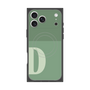 プレミアムスクエアケース with MagSafe［ オリジナル - initial two tone - D green ］