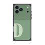プレミアムスクエアケース with MagSafe［ オリジナル - initial two tone - D green ］