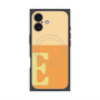 プレミアムスクエアケース with MagSafe［ オリジナル - initial two tone - E orange ］