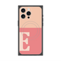プレミアムスクエアケース with MagSafe［ オリジナル - initial two tone - E pink ］