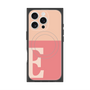 プレミアムスクエアケース with MagSafe［ オリジナル - initial two tone - E pink ］