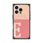 プレミアムスクエアケース with MagSafe［ オリジナル - initial two tone - E pink ］