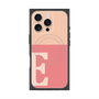 プレミアムスクエアケース with MagSafe［ オリジナル - initial two tone - E pink ］