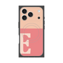 プレミアムスクエアケース with MagSafe［ オリジナル - initial two tone - E pink ］