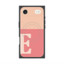 プレミアムスクエアケース with MagSafe［ オリジナル - initial two tone - E pink ］