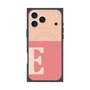 プレミアムスクエアケース with MagSafe［ オリジナル - initial two tone - E pink ］