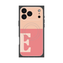 プレミアムスクエアケース with MagSafe［ オリジナル - initial two tone - E pink ］