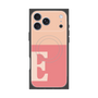 プレミアムスクエアケース with MagSafe［ オリジナル - initial two tone - E pink ］