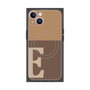 プレミアムスクエアケース with MagSafe［ オリジナル - initial two tone - E brown ］