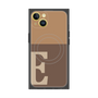 プレミアムスクエアケース with MagSafe［ オリジナル - initial two tone - E brown ］