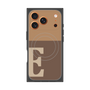 プレミアムスクエアケース with MagSafe［ オリジナル - initial two tone - E brown ］