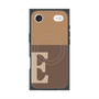 プレミアムスクエアケース with MagSafe［ オリジナル - initial two tone - E brown ］