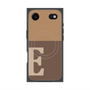 プレミアムスクエアケース with MagSafe［ オリジナル - initial two tone - E brown ］