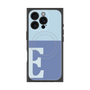 プレミアムスクエアケース with MagSafe［ オリジナル - initial two tone - E blue ］
