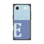 プレミアムスクエアケース with MagSafe［ オリジナル - initial two tone - E blue ］