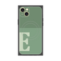 プレミアムスクエアケース with MagSafe［ オリジナル - initial two tone - E green ］