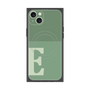 プレミアムスクエアケース with MagSafe［ オリジナル - initial two tone - E green ］