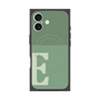 プレミアムスクエアケース with MagSafe［ オリジナル - initial two tone - E green ］