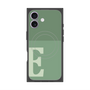 プレミアムスクエアケース with MagSafe［ オリジナル - initial two tone - E green ］