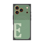 プレミアムスクエアケース with MagSafe［ オリジナル - initial two tone - E green ］