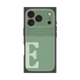 プレミアムスクエアケース with MagSafe［ オリジナル - initial two tone - E green ］