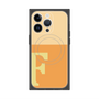 プレミアムスクエアケース with MagSafe［ オリジナル - initial two tone - F orange ］